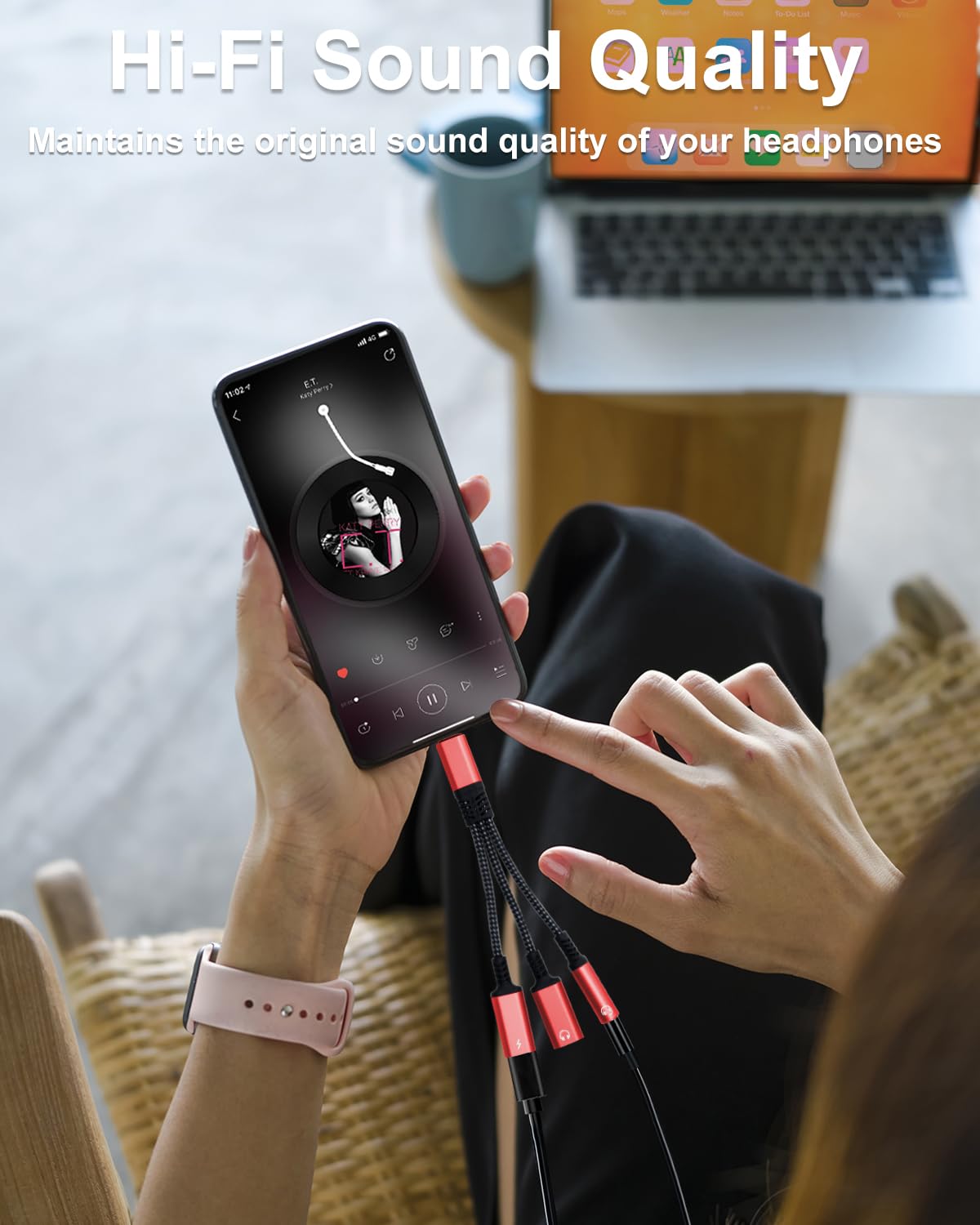 Criello dual Type-C aux splitter lets you listen and charge simultaneously