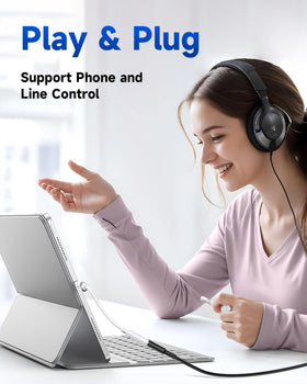 Criello USB-C to 3.5mm adapter on a desk setup for laptops and tablets