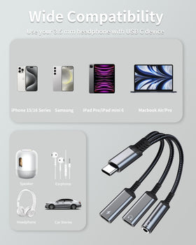 Criello USB-C to 3.5mm adapter pocket-friendly design for travel.