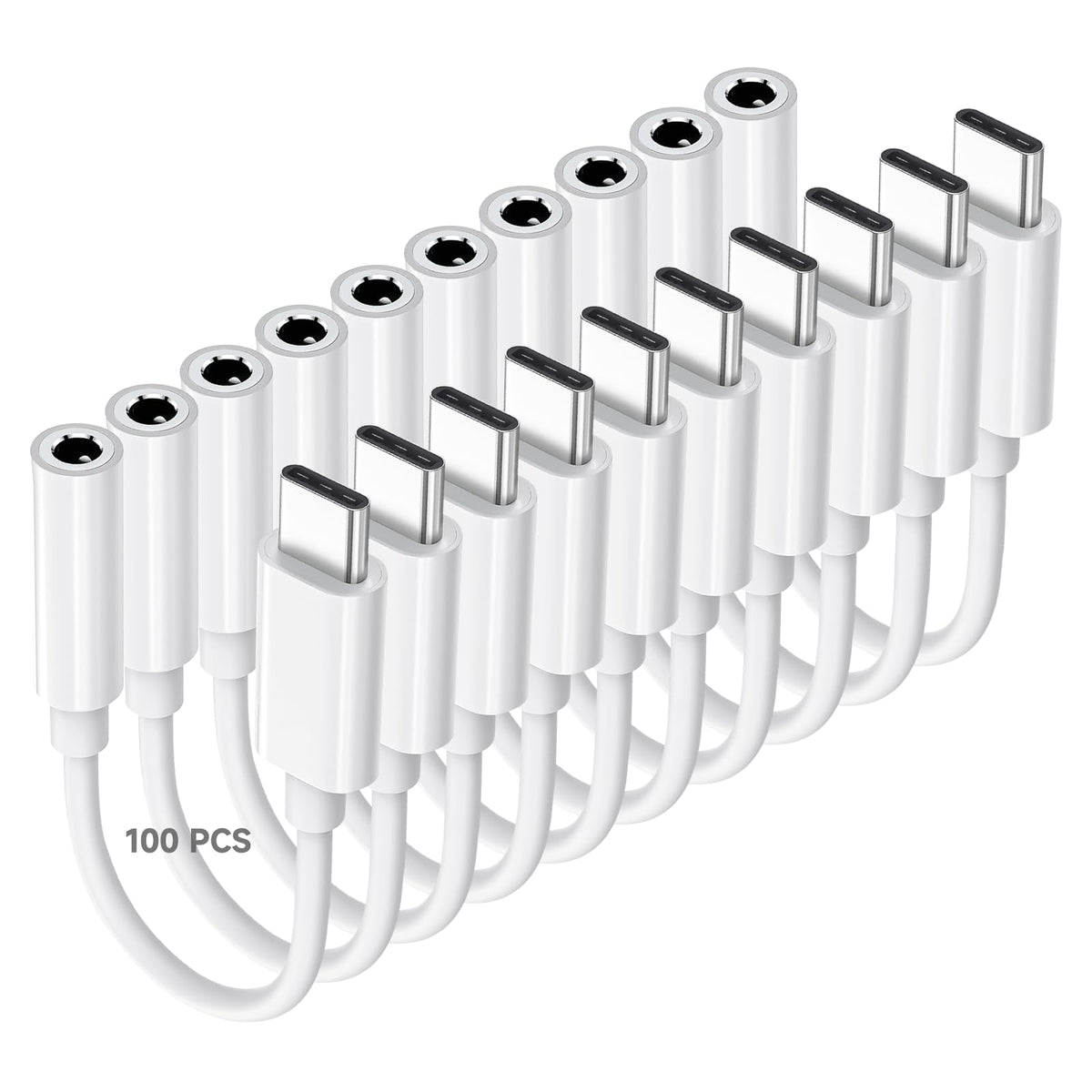 Criello USB-C to 3.5mm adapter front view, delivers crisp Hi-Fi audio.