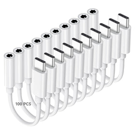 Criello USB-C to 3.5mm adapter front view, delivers crisp Hi-Fi audio.