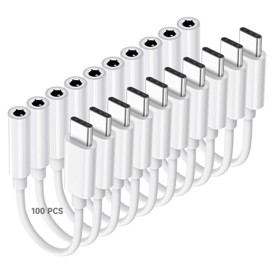 Criello USB-C to 3.5mm adapter front view, delivers crisp Hi-Fi audio.