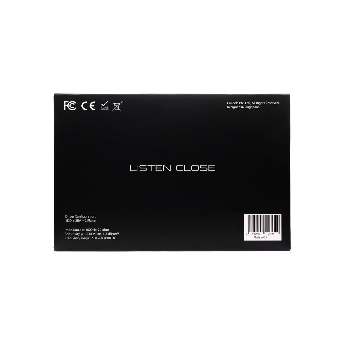 CrinEar Daybreak ergonomic in-ear design ensures secure, comfortable fit