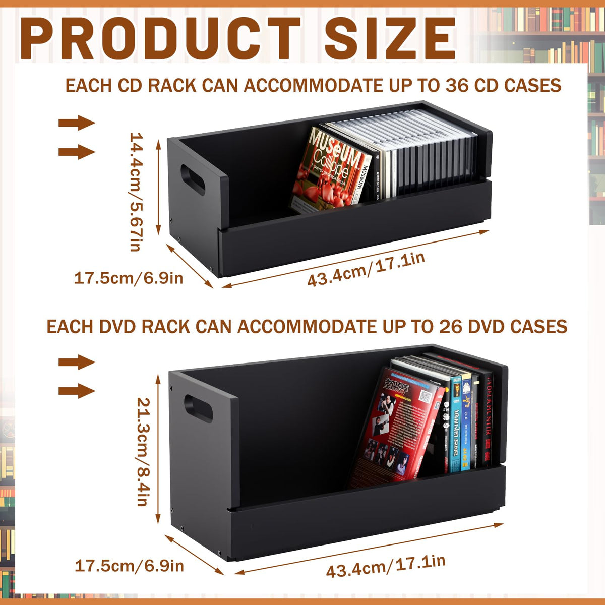 CroBlissful CD storage box with magnetic flap for easy browsing.