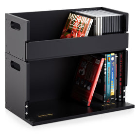 CroBlissful DVD storage box with magnetic flap for quick access.