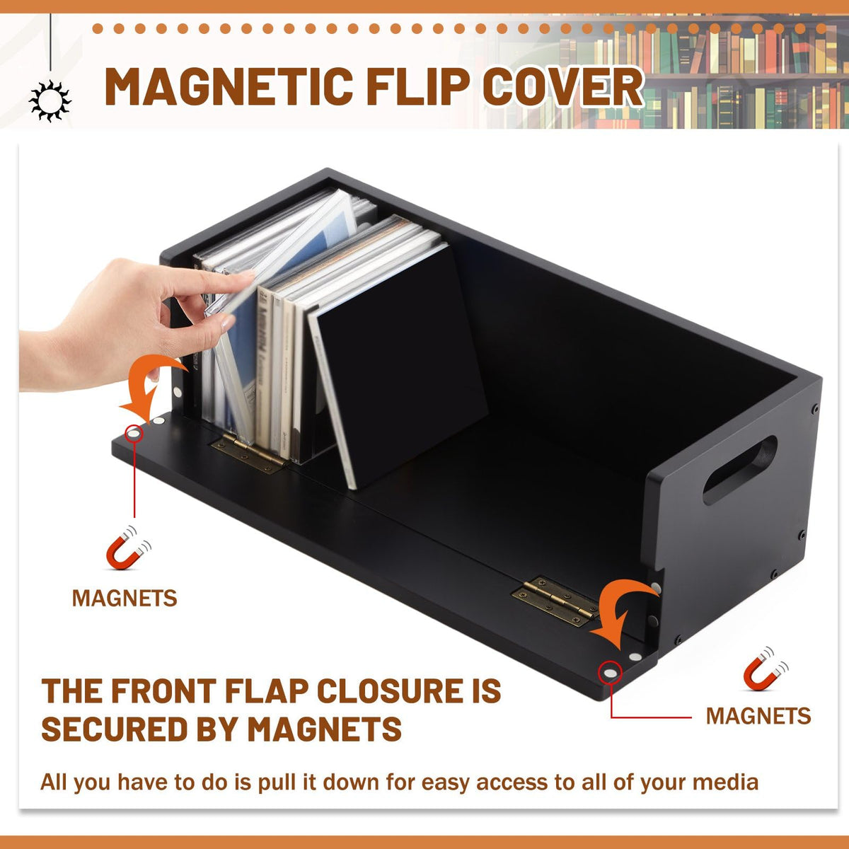 CroBlissful magnetic flap engaged keeping discs secure benefit