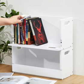 CroBlissful white storage box holds up to 26 standard DVDs.