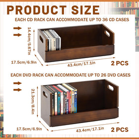 CroBlissful wooden CD storage box with magnetic front for secure storage