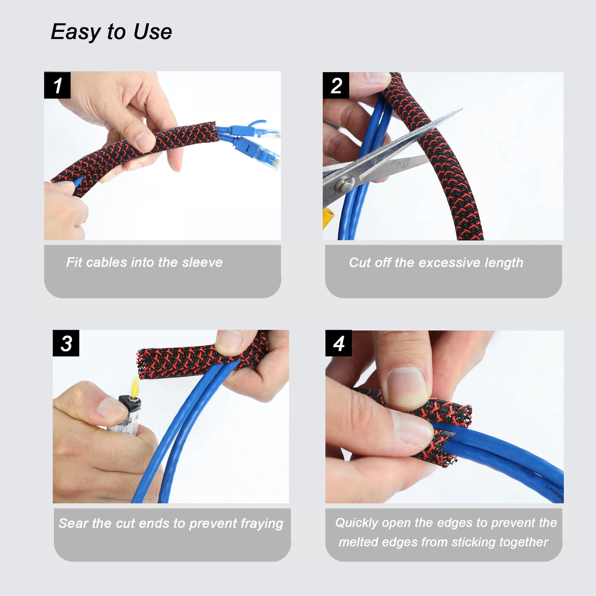 CrocSee easy-cut-to-length sleeve fits custom setups and future wiring.