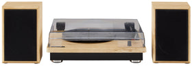 Crosley Brio Bluetooth streaming to bookshelf speakers