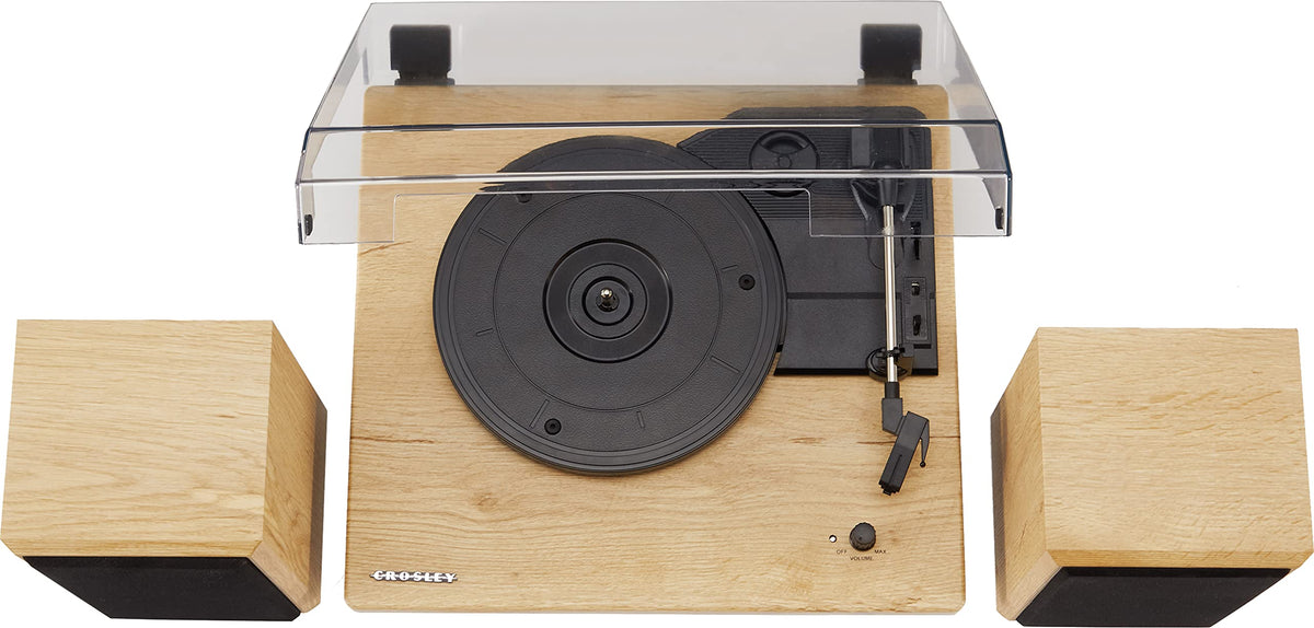 Crosley Brio included speakers delivering clear sound