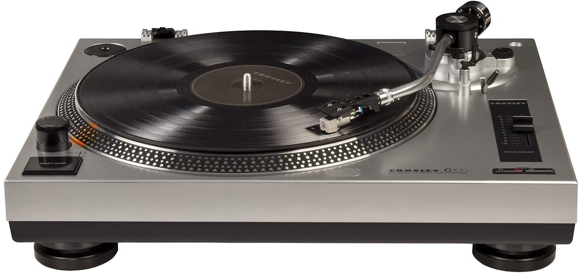 Crosley C100A-SI pitch control and anti-skate for balanced records