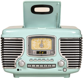 Crosley Corsair CR612B-AB design detail captures vintage-inspired styling