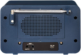 Crosley headphone and aux port detail enabling private listening