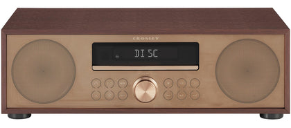 Crosley CR3501A-MA Fleetwood CD tray view showing easy disk access for your collection