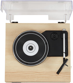 Crosley Scout offers AUX and RCA outputs for flexible connections.