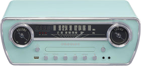 Aqua blue finish on Crosley CR6047A-AB Powel adds retro-modern appeal