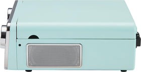 Compact all-in-one entertainment center by Crosley designed for easy placement