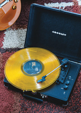 Crosley Cruiser Plus with Bluetooth connectivity for wireless streaming to built-in speakers