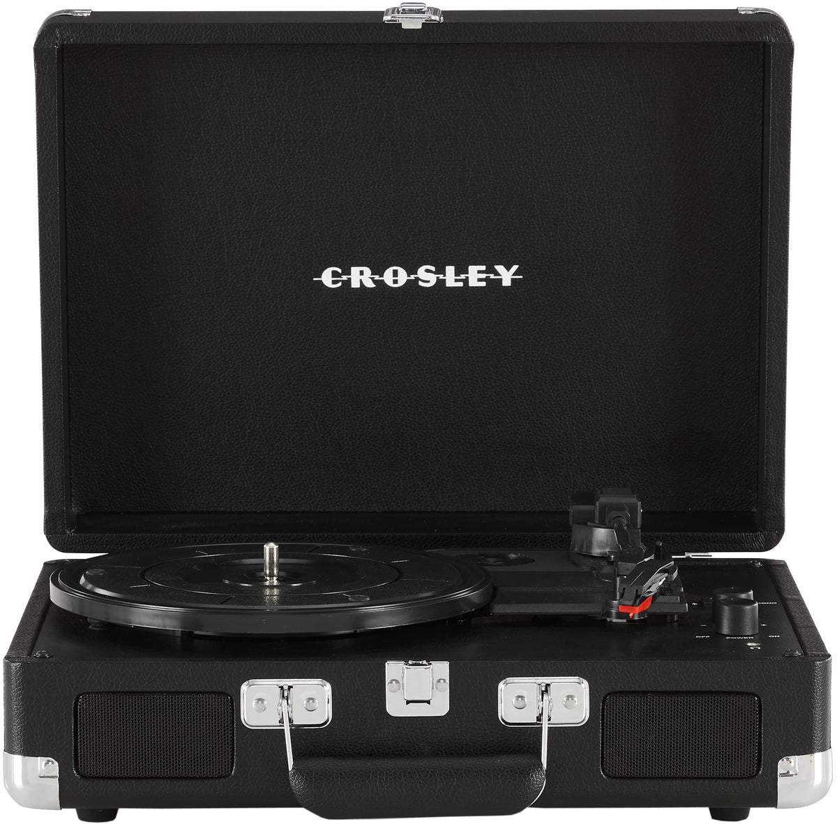 Crosley CR8005DP-BK1 Cruiser Plus belt-drive turntable delivering versatile vinyl playback