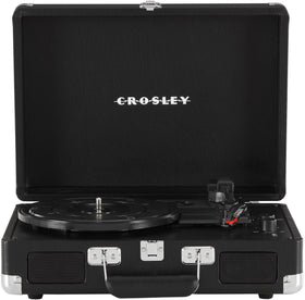 Crosley CR8005DP-BK1 Cruiser Plus belt-drive turntable delivering versatile vinyl playback