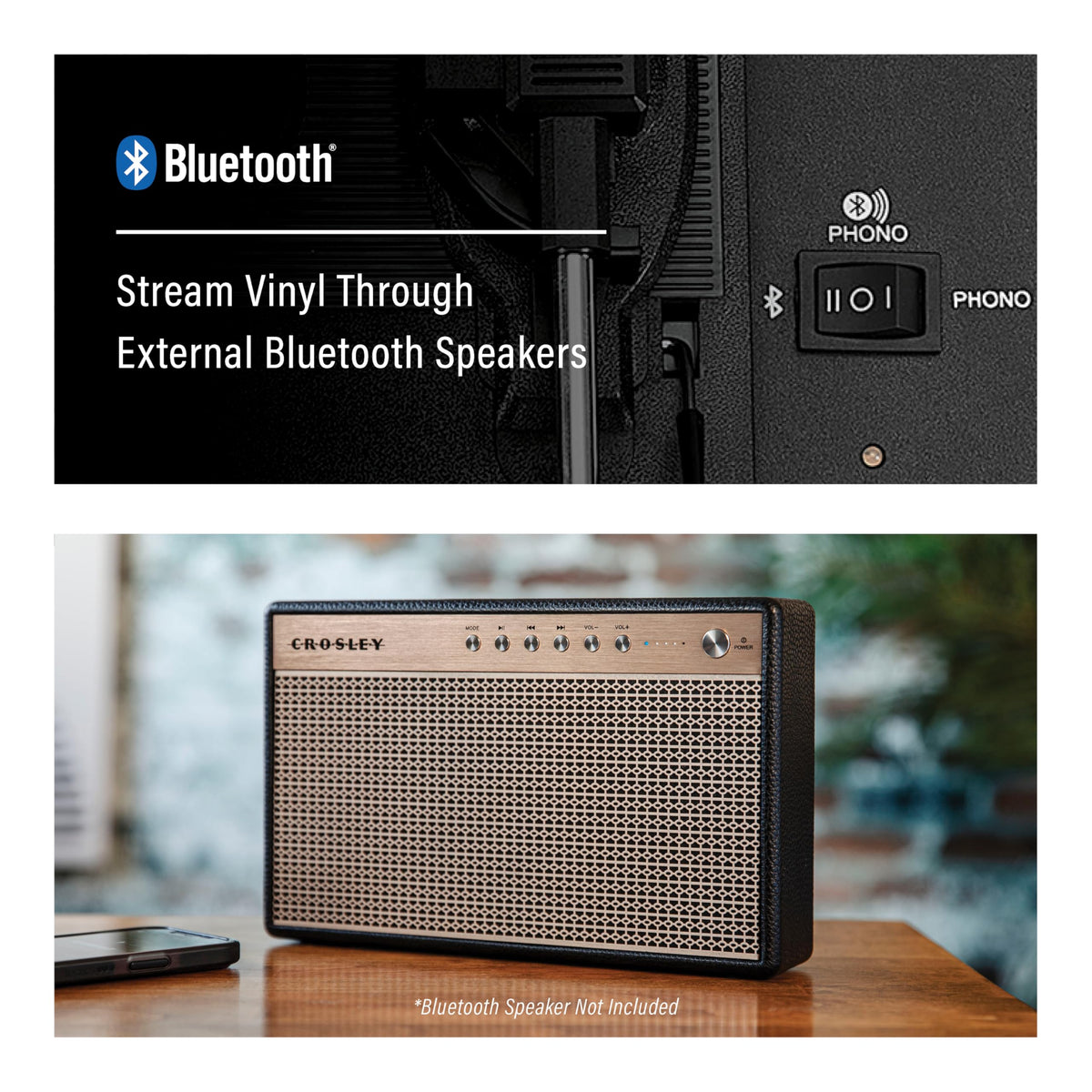 Dynamic full-range speakers with aux input offer versatile sound options.