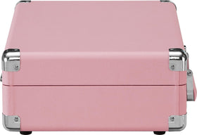 Crosley Cruiser Plus blush in-use with records for authentic retro listening