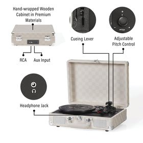 Crosley CR8005F-AC Cruiser Plus Bluetooth enables wireless streaming