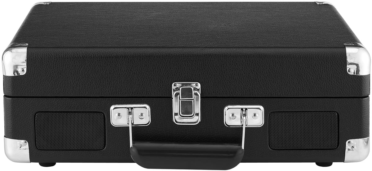 Crosley Cruiser Plus suitcase design evokes classic vibes for living room or dorm