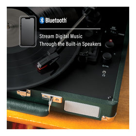 Bluetooth streaming to wireless speakers for flexible listening.