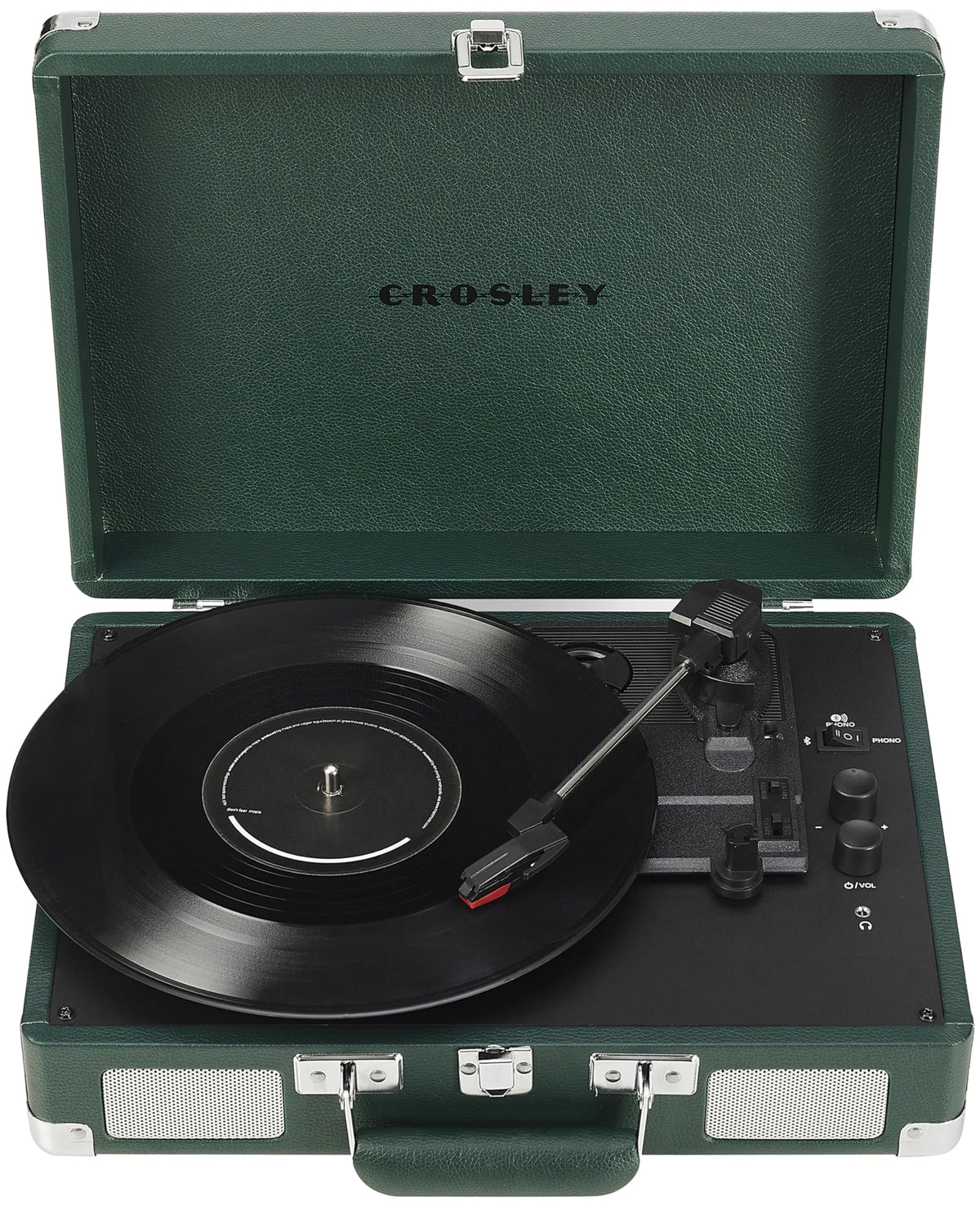 Cueing lever and adjustable pitch help tailor playback.
