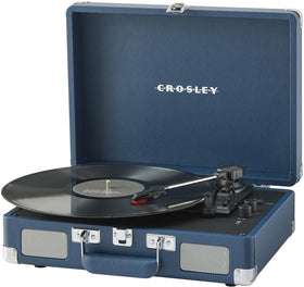 Crosley CR8005F-IB Cruiser Plus auxiliary input and headphone jack for private listening.