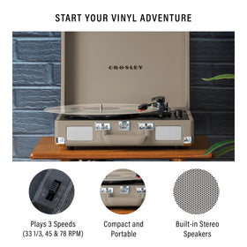 Crosley CR8005F-TE Bluetooth streaming capability for wireless playback.