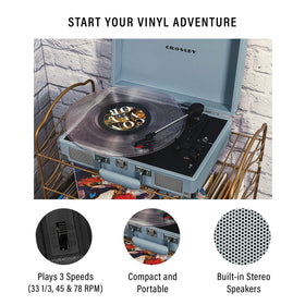 Crosley Cruiser Plus Bluetooth streaming option for wireless listening