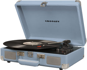 Crosley Cruiser Plus tourmaline finish adds vintage appeal