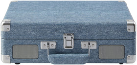 Crosley CR8005F-WD Cruiser portable suitcase handle for easy transport.