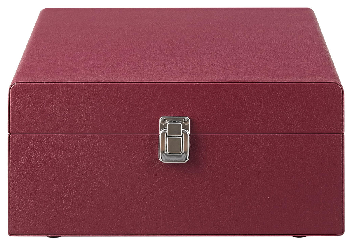 Crosley CR8017B-BU Voyager ready for indoor and outdoor listening in burgundy