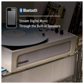 Crosley CR8017B-DU Voyager Bluetooth connectivity for wireless listening.