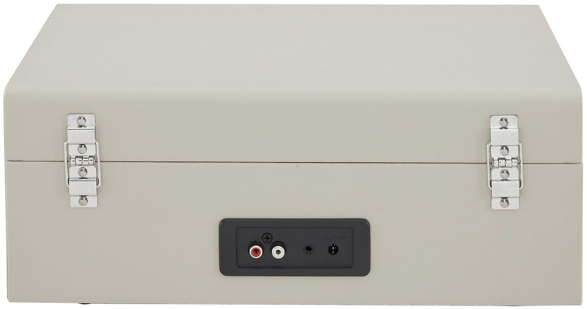 Crosley CR8017B-DU Voyager headphone jack for private listening.