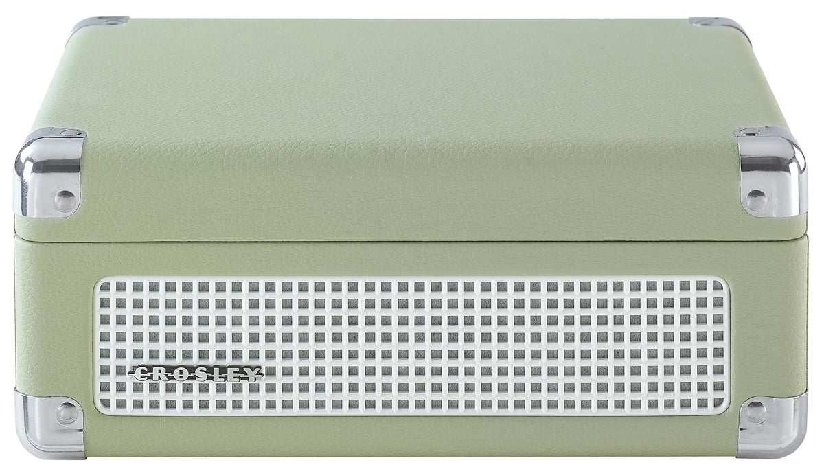 Crosley Cruiser speaker grille close-up showing textured finish and sound clarity