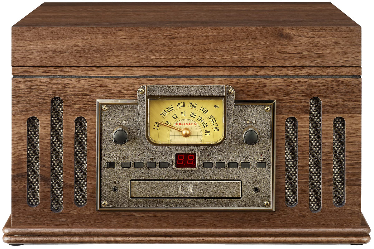 Crosley Musician aux-in and headphone jack for private listening
