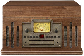 Crosley Musician aux-in and headphone jack for private listening