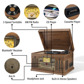 Crosley Musician Bluetooth streaming through built-in speakers