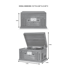 Crosley Musician built-in stereo speakers delivering room-filling sound