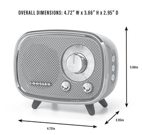 Crosley Rondo Tourmaline retro styling enhances any room ambiance