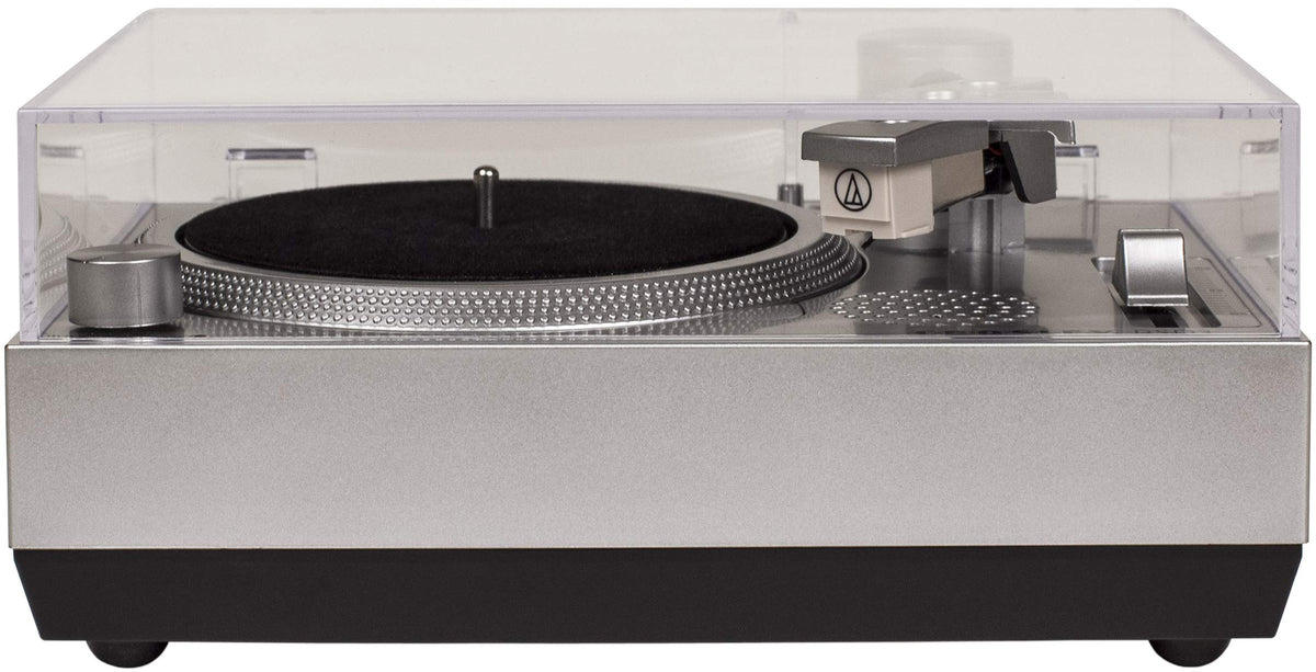 Crosley RSD3 speaker grille detail highlighting built-in sound for casual listening