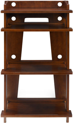 Crosley Soho stand accessory shelf ready for amplifier and vinyl storage.