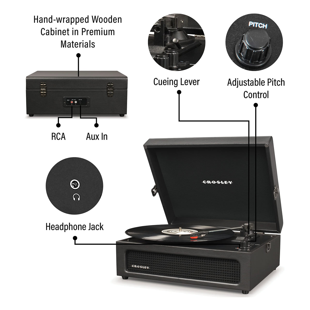 Crosley Voyager Bluetooth setup for wireless speaker streaming