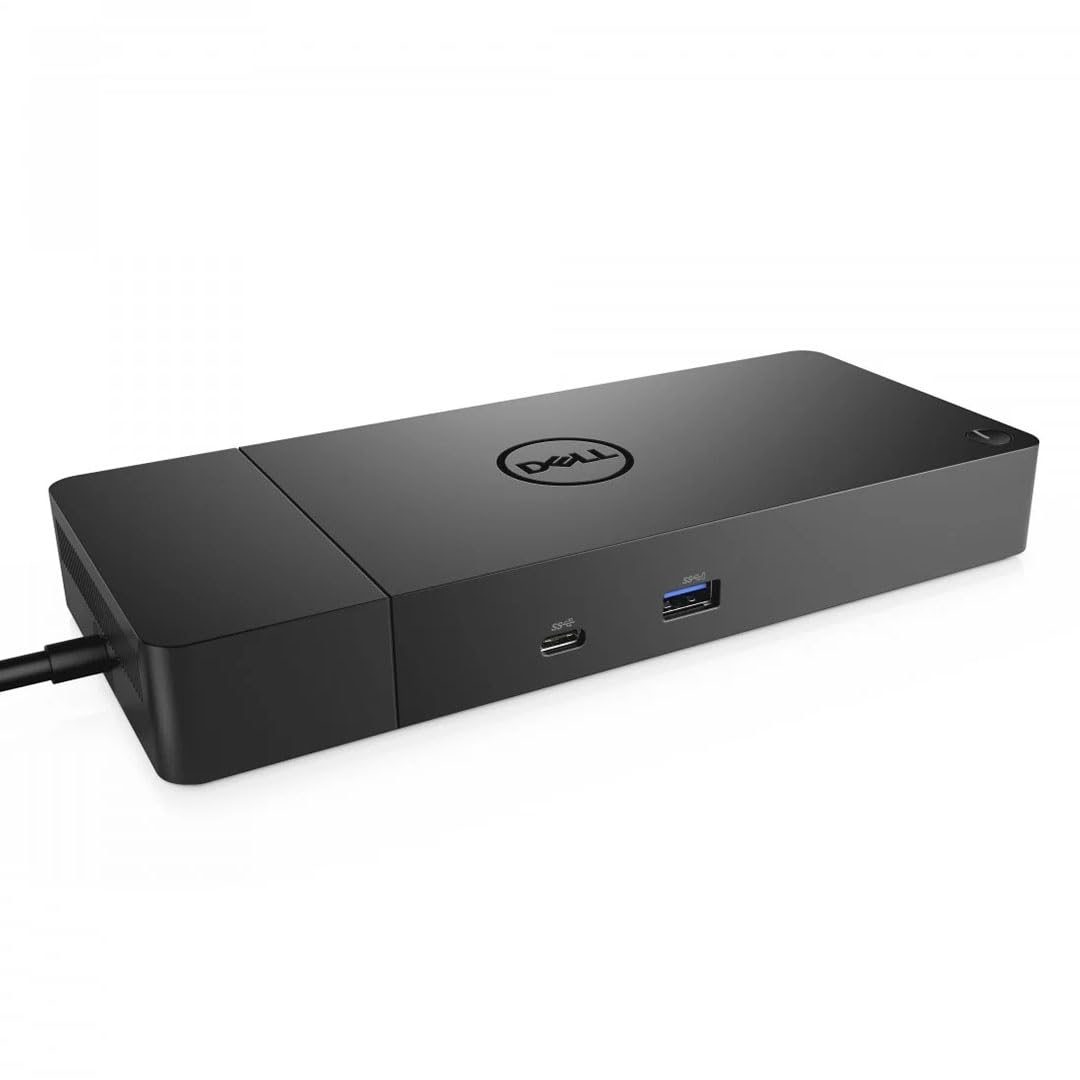 Crossery Dell WD19S back ports closeup highlighting multiple I/O for productivity