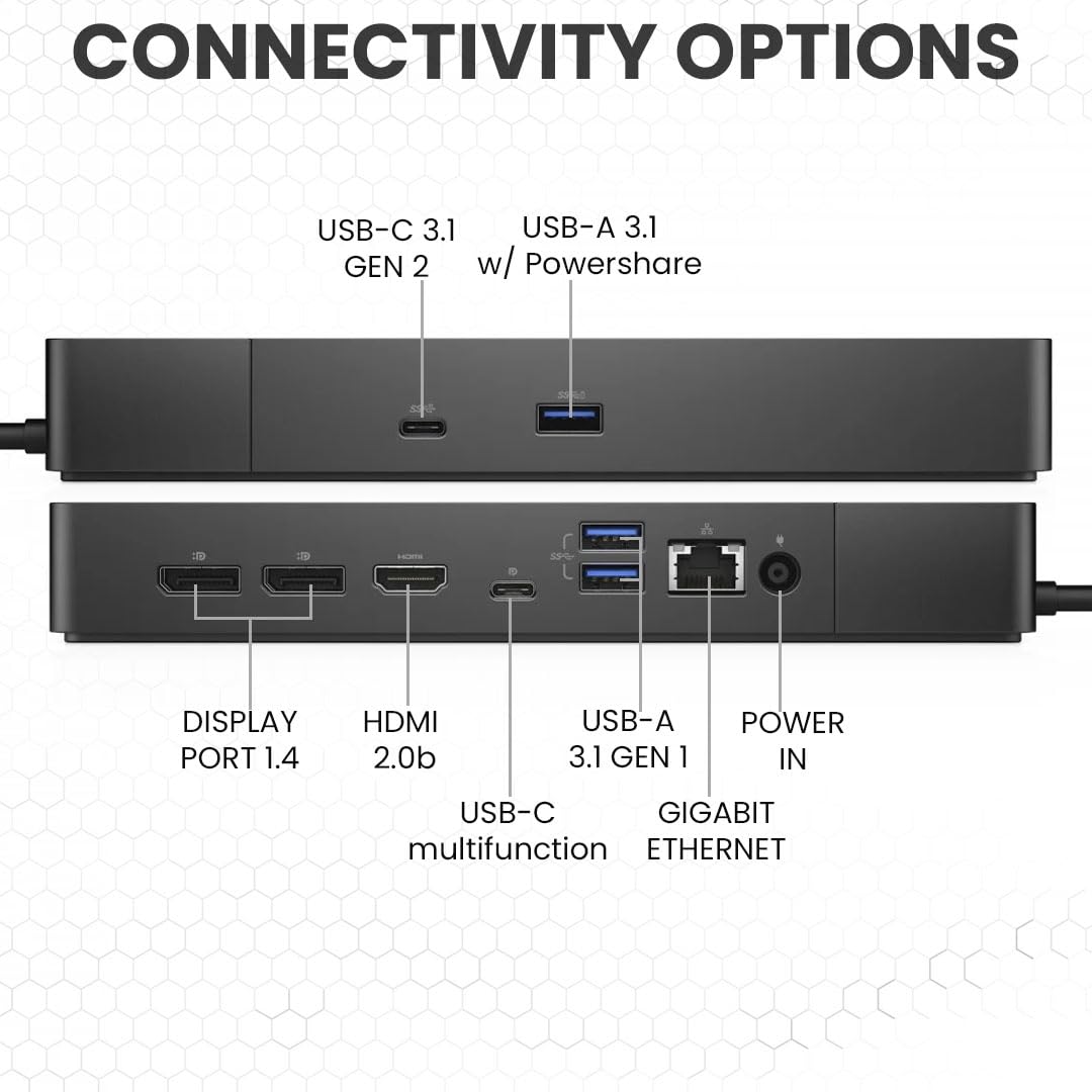 Crossery Dell WD19S USB‑C cable and HDMI included for instant connectivity benefit